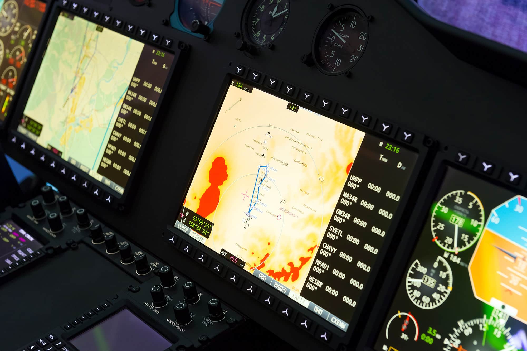 helicopter control panel